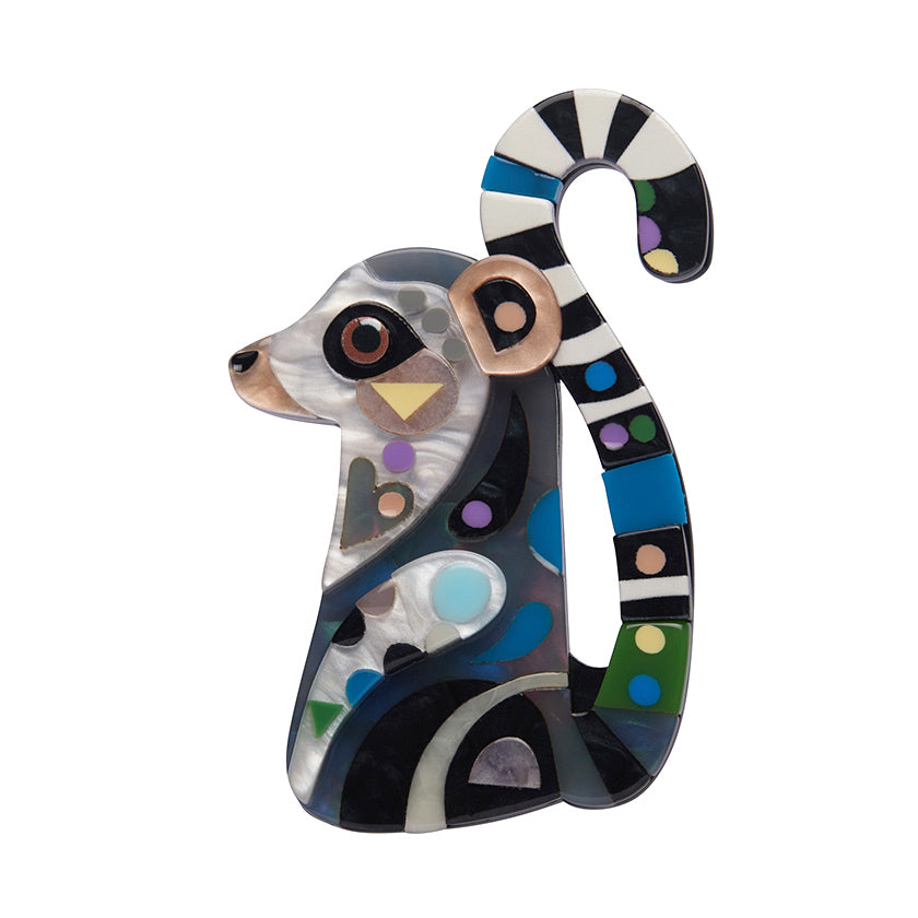 Erstwilder x Pete Cromer (Wildlife Part 2) - The Learned Lemur Brooch