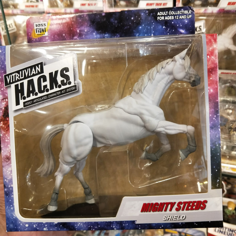 VITRUVIAN H.A.C.K.S. Mighty Steeds - SHIELD white horse