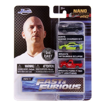 Jada Toys Nano Hollywood Rides - Fast & Furious (Set 2)