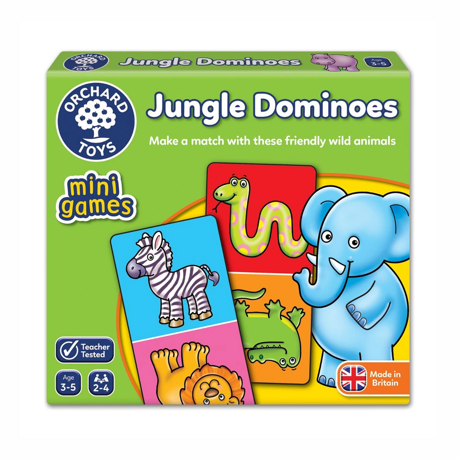 Orchard Toys - Jungle Dominoes Mini Game 3-5yo