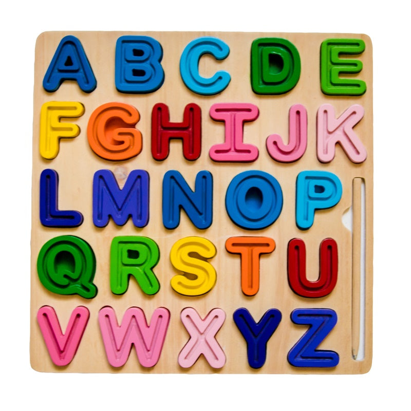 Kiddie Connect - ABC (Uppercase) Chunky and Tracing Puzzle