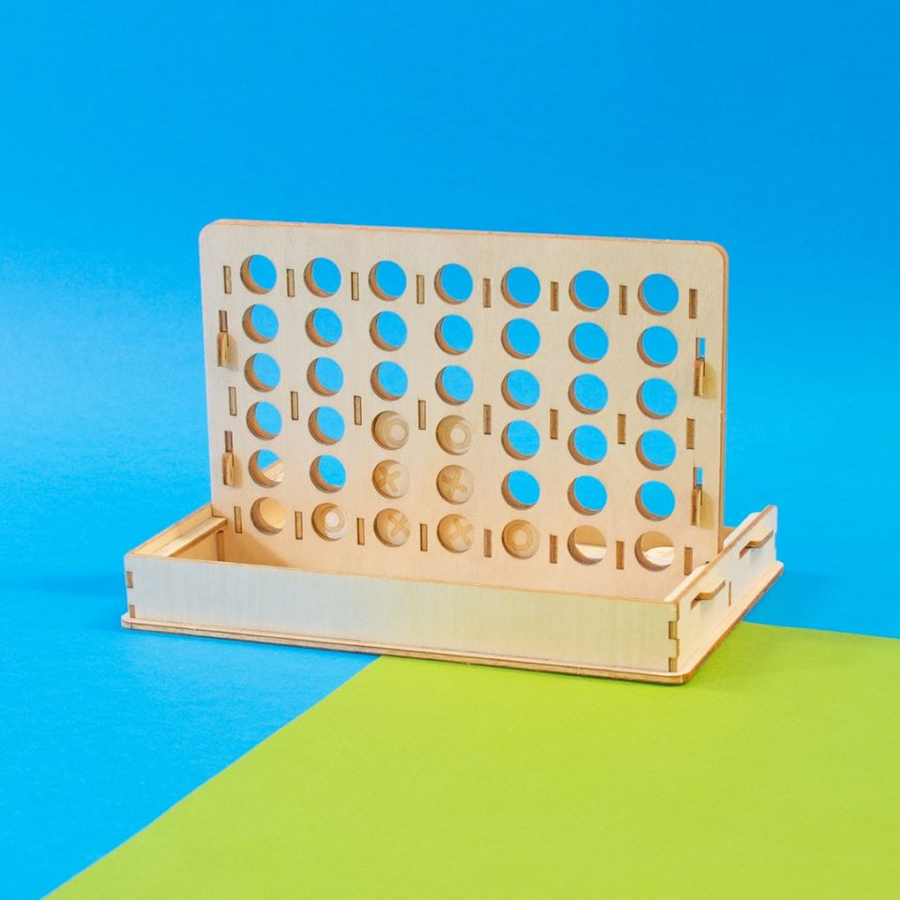Kigumi - Four in A Row 3D wooden puzzle game