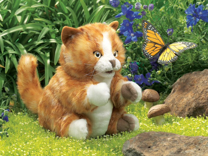 Orange Tabby Kitten Cat Puppet 3+