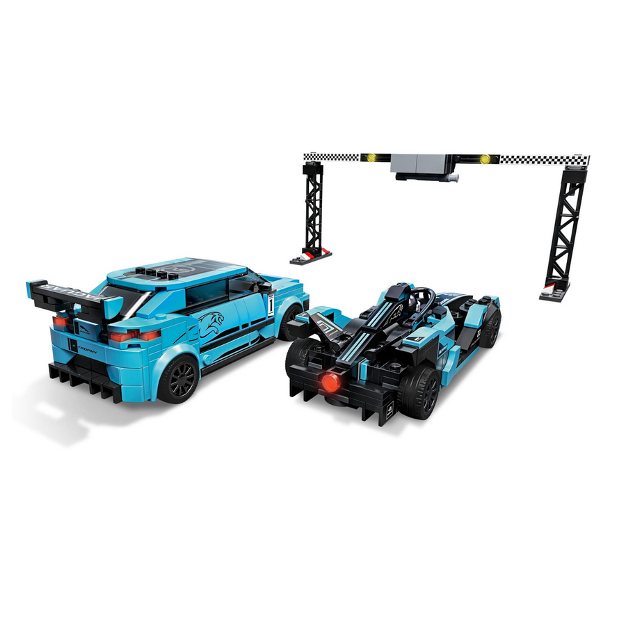 LEGO - 76898 Speed Champions Formula E Panasonic Jaguar Racing GEN2 car & Jaguar I-PACE eTROPHY 8+