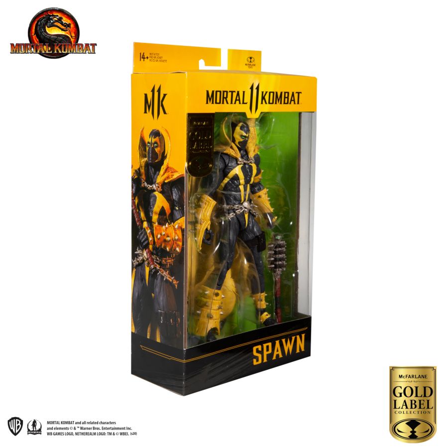 Spawn - Mortal Kombat Spawn Curse of the Apocalypse Gold Label 7” Action Figure