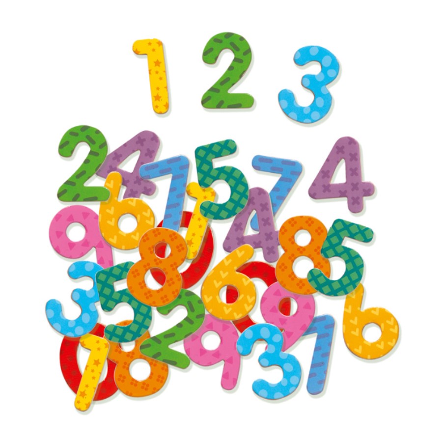 Djeco - Wooden Magnetic 38 Numbers
