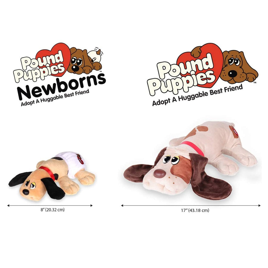 Pound Puppies™ Newborns 80s Classic Collection - Beige Puppy with dark brown spots