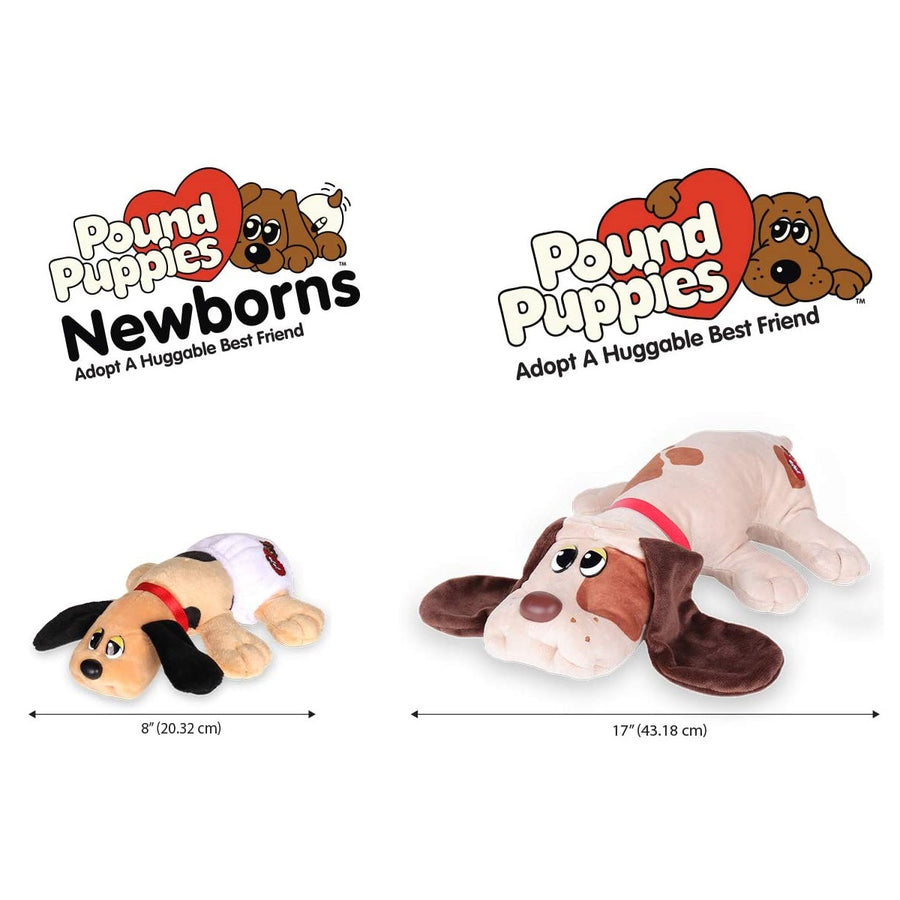 Pound Puppies™ 80s Classic Collection - White with Dark Brown Spots Puppy