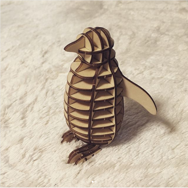 Kigumi - Penguin Plywood Puzzle – Alfy's New & Vintage Toy Shop