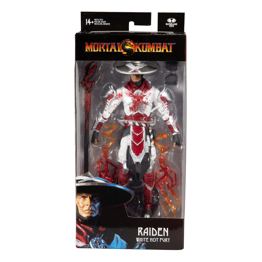 Mortal Kombat - Raiden Bloody White Hot Fury Skin 7” Action Figure