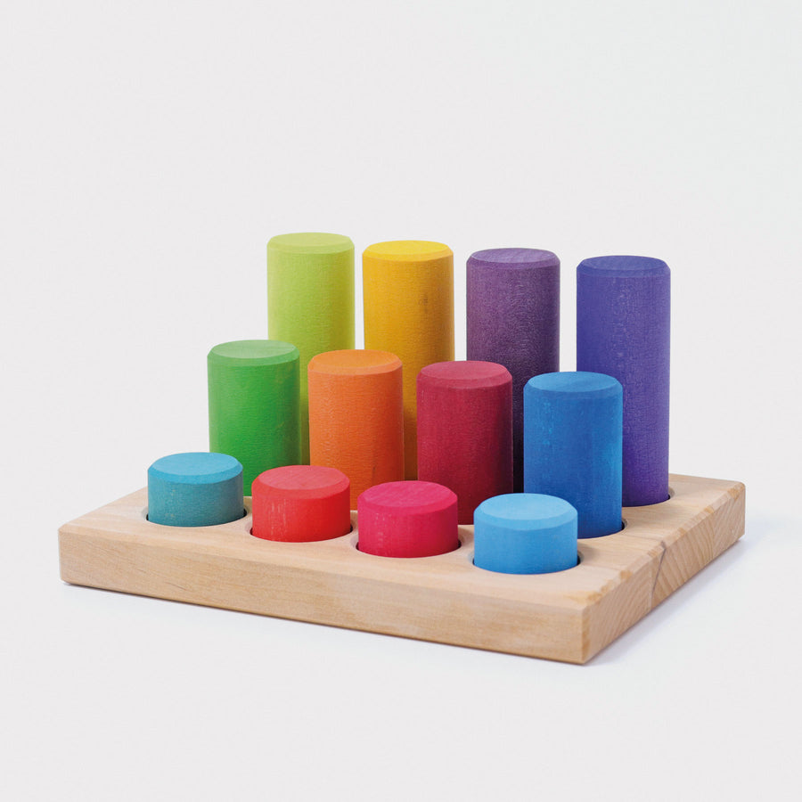 Grimm's Rollers Rainbow Small Stacking Game