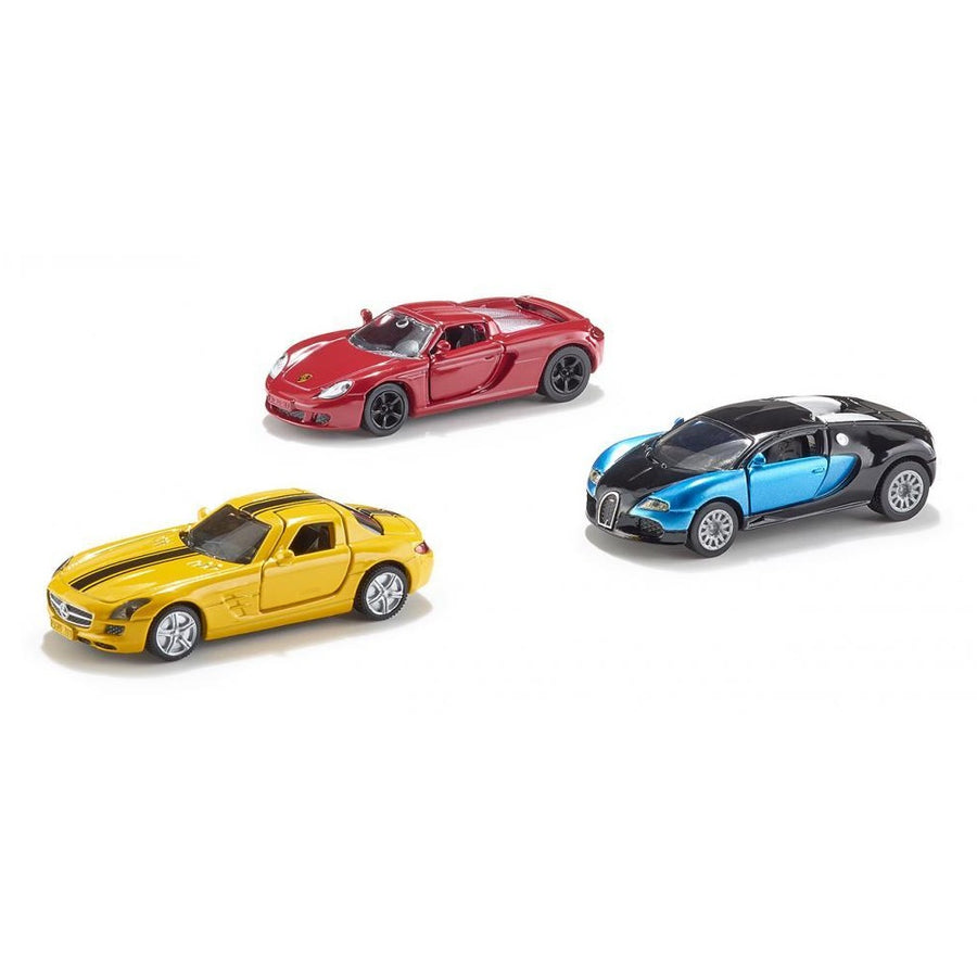Siku - Sports Car Set (Porsche Carrera GT, Bugatti Veyron and Mercedes-Benz)