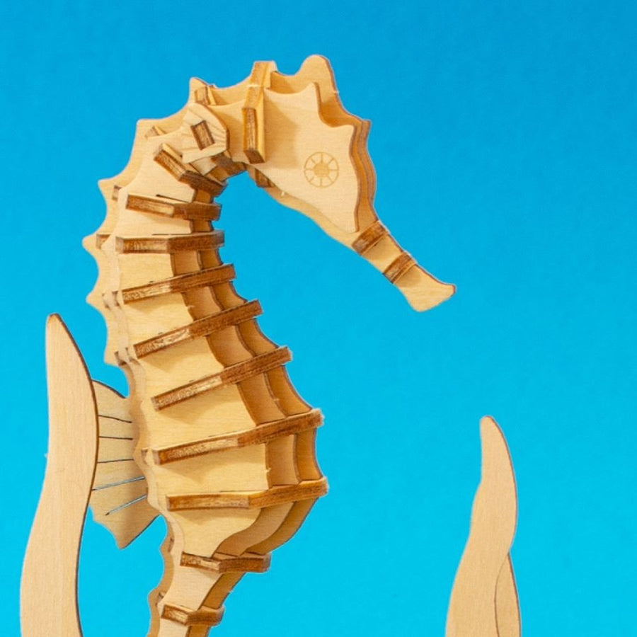 Kigumi - Seahorse Plywood Puzzle