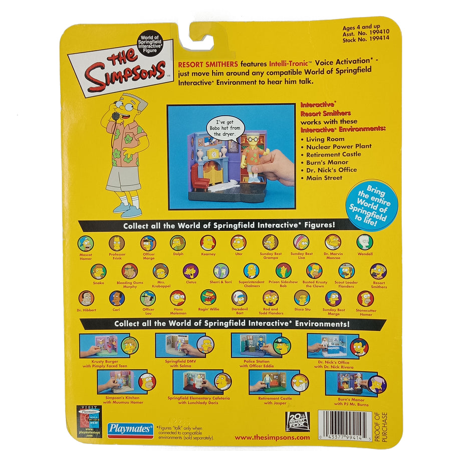 The Simpsons Resort Smithers Intelli-Tronic Voice Activation ©2002