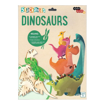 IncrediBuilds Jr. - Stackables Wooden Dinosaurs