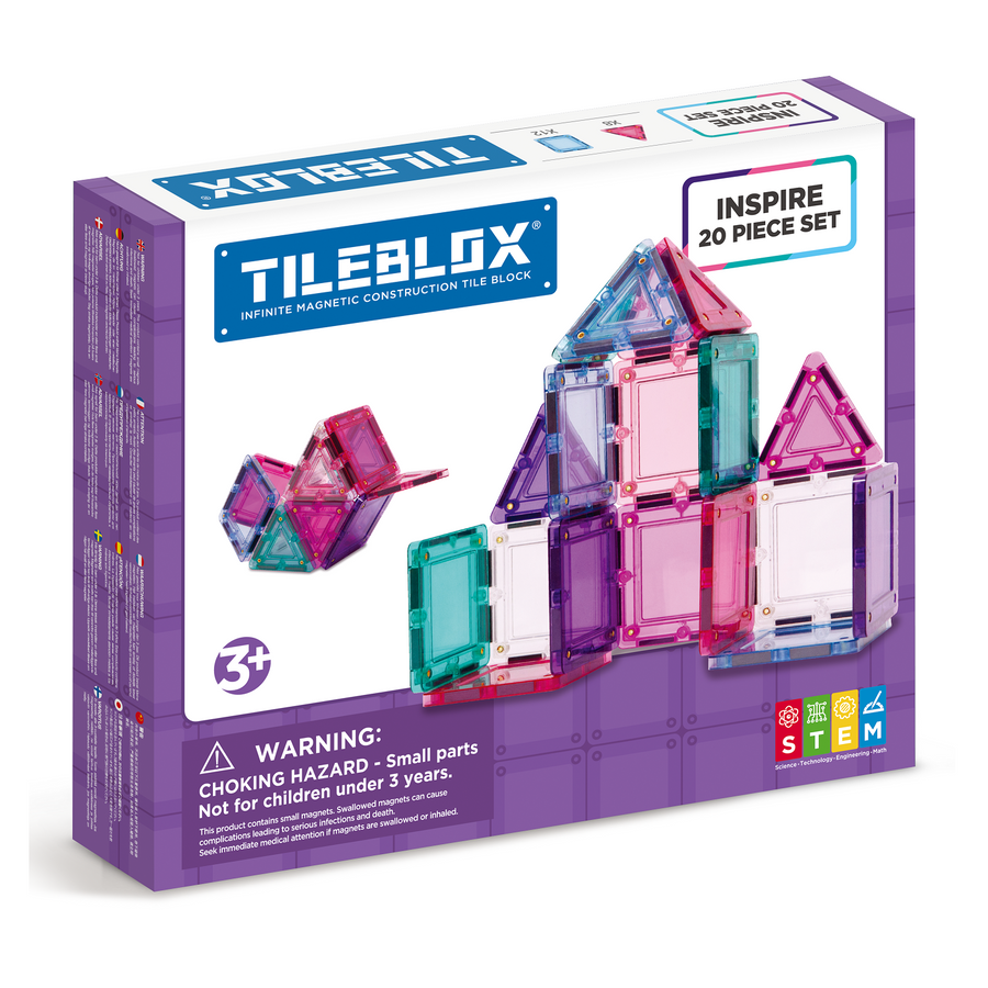 TILEBLOX Inspire 20 Set magnetic tiles