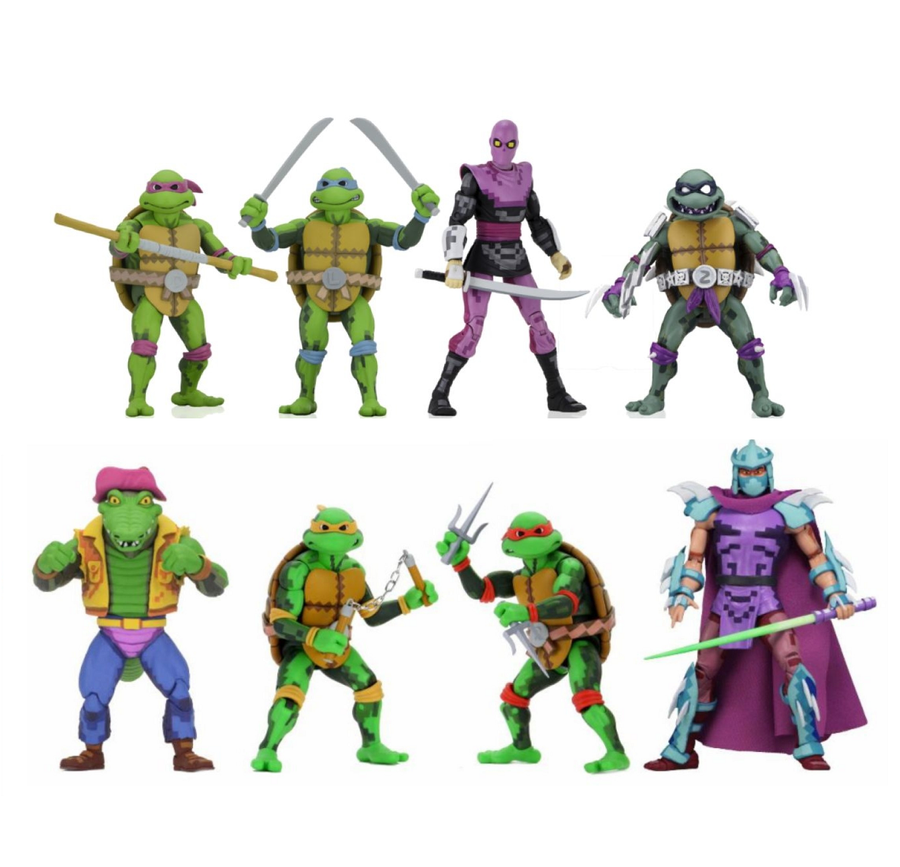 TMNT - Turtles in Time Series 1 & 2 Complete Set of 8 - 7