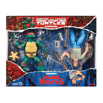 TMNT x Stranger Things - Raphael vs Hopper 2-pack Action Figures