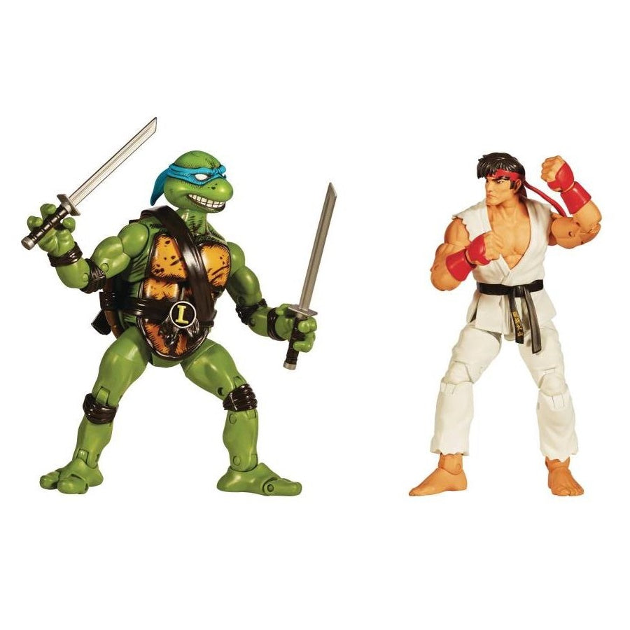 TMNT x Street Fighter - Leonardo vs Ryu 2-pack Action Figures