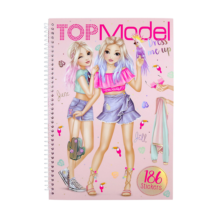 Depesche Top Model Dress Me Up - Tropical Sticker Book