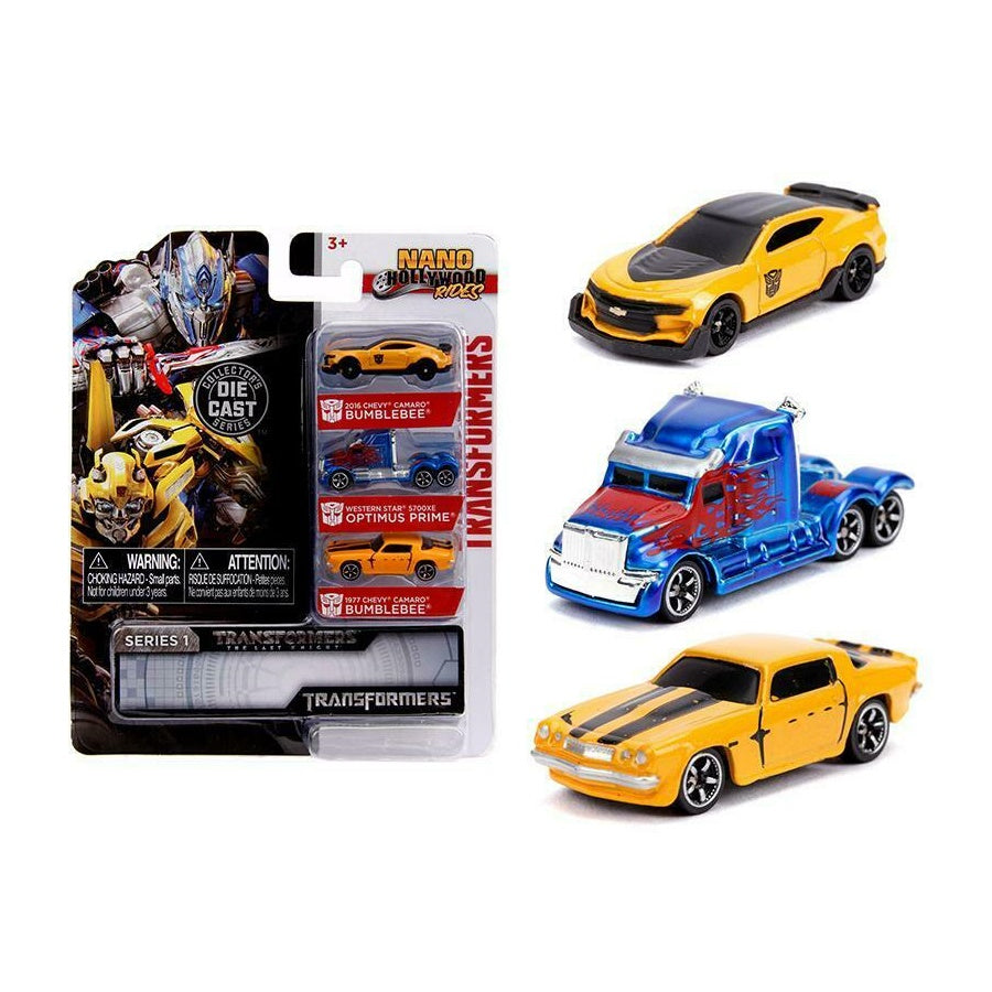 Jada Toys Nano Hollywood Rides - Transformers 3-pack