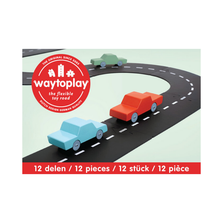 Waytoplay - 12pc Ring Road - Flexible Toy Road