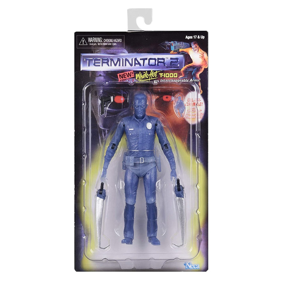 FIGURA DE ACCIÓN Kenner 1992 Terminator 2 White Hot con Arrow Blaster FIGURA DE ACCIÓN Kenner 1992 Terminator 2 White Hot con Arrow Blaster