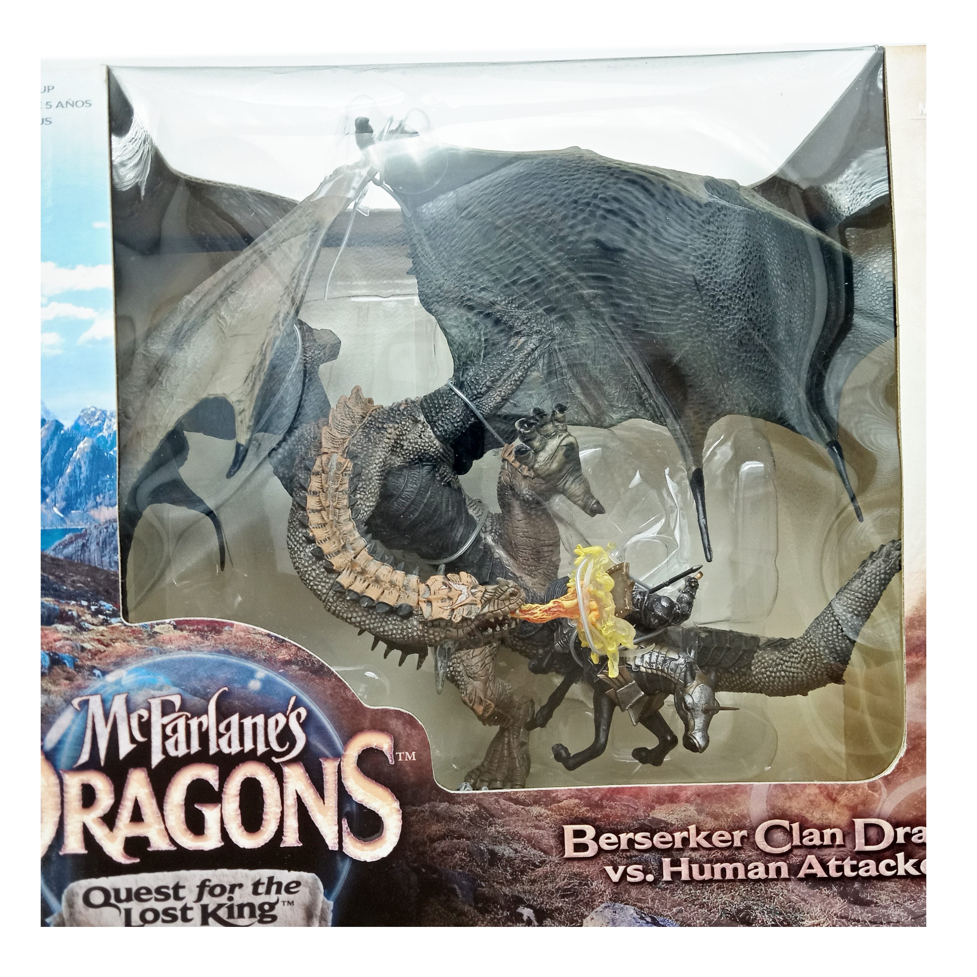 McFarlane's Dragons - Berserker Clan Dragon vs. Human Attacker