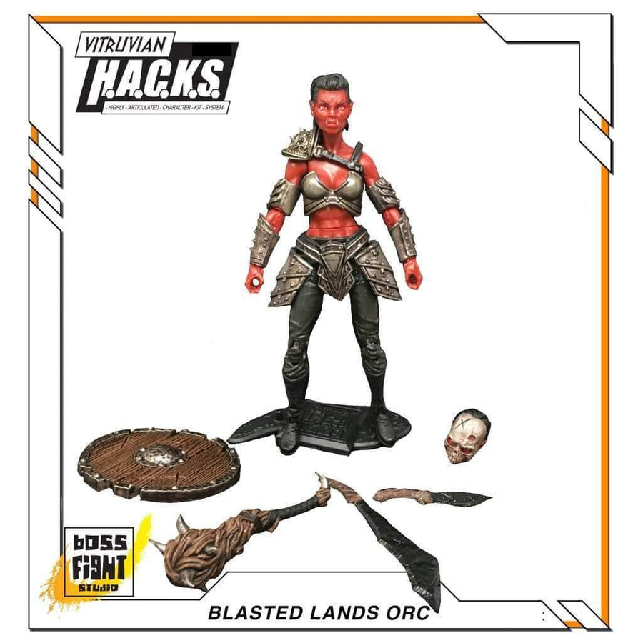 VITRUVIAN H.A.C.K.S. - Series 2 - BLASTED LANDS ORC (Orc Ravager)