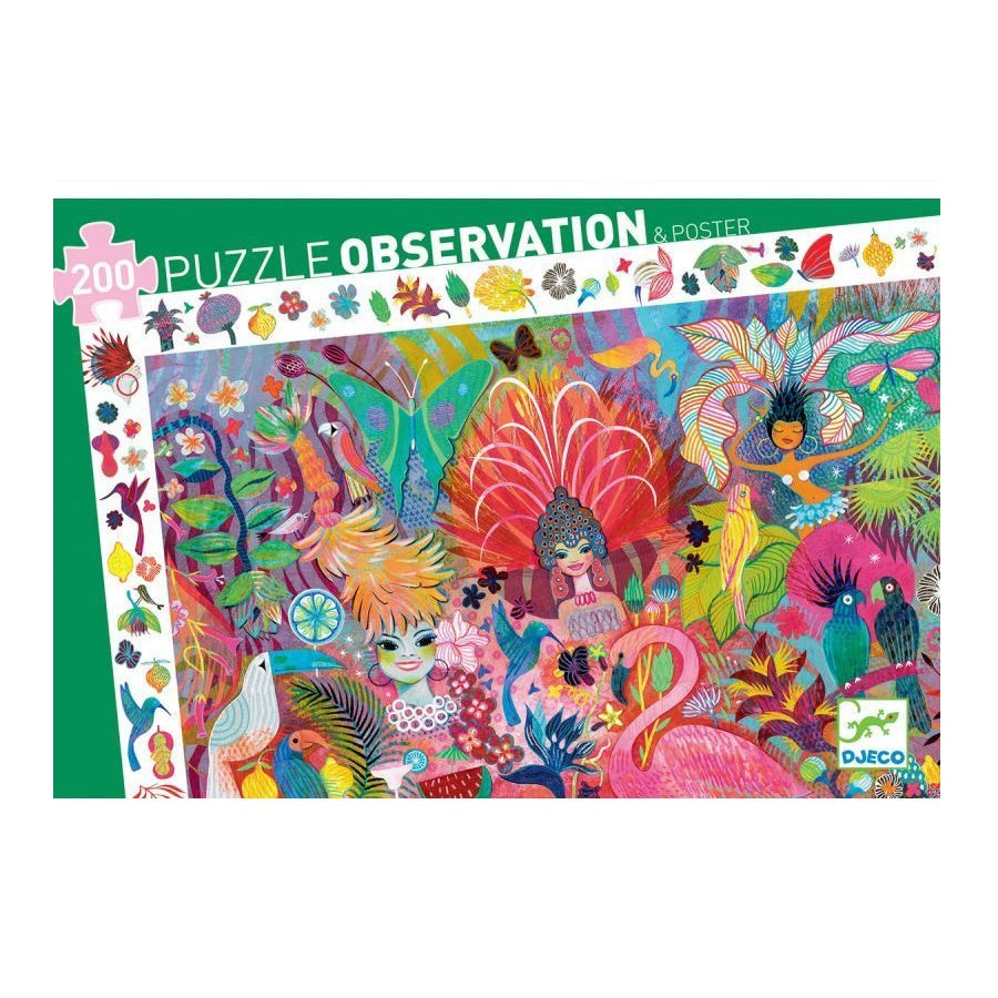 Djeco Puzzle Observation - Rio Carnaval 200pc 6+
