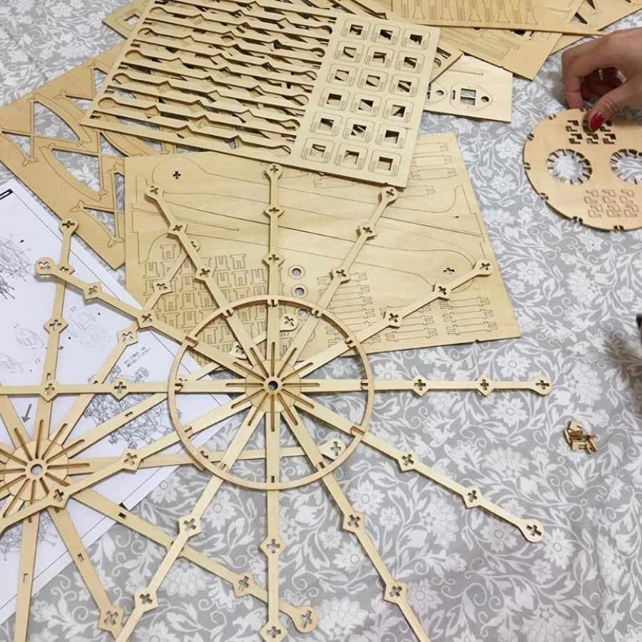 Kigumi - Ferris Wheel Plywood Puzzle
