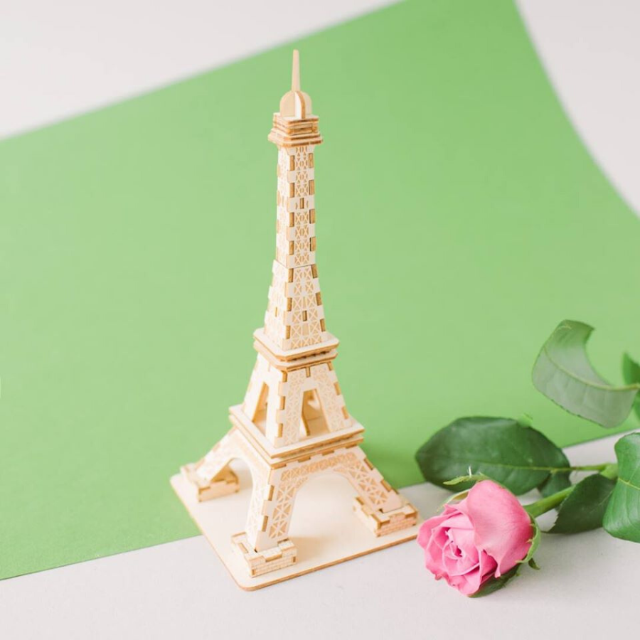 Kigumi - Eiffel Tower Small 3D Plywood Puzzle