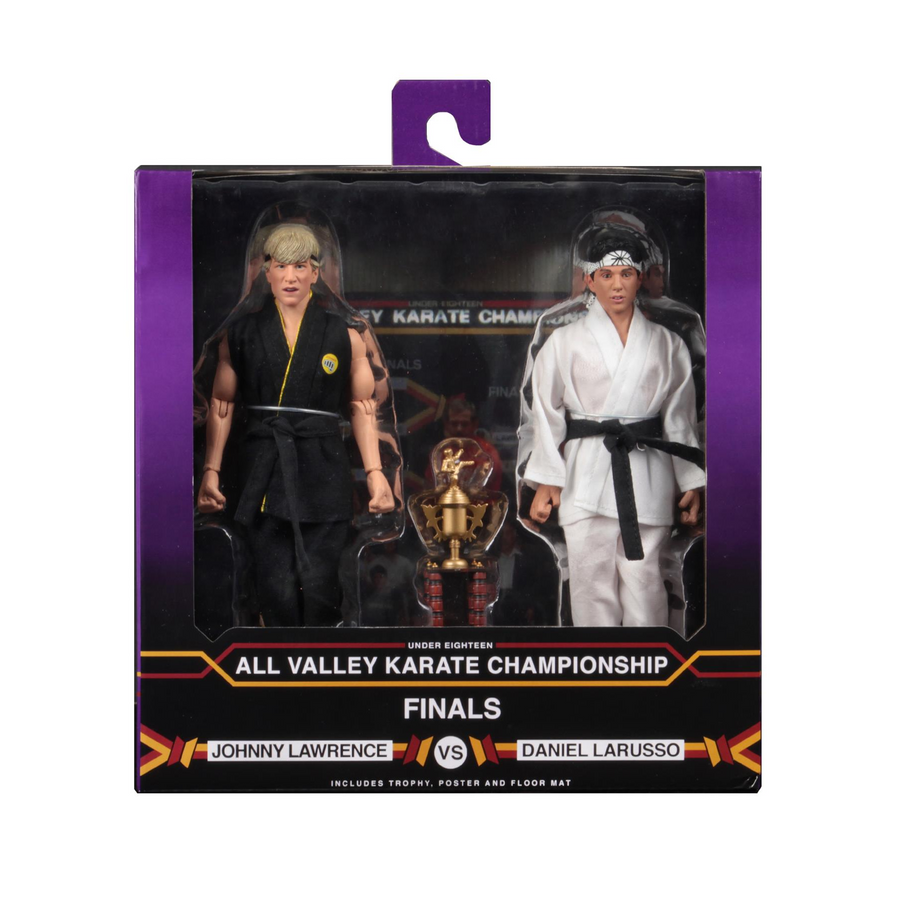 Karate Kid - All Valley Karate Championship Finals Johnny Lawrence vs Daniel Larusso Tournament Figures 2pk