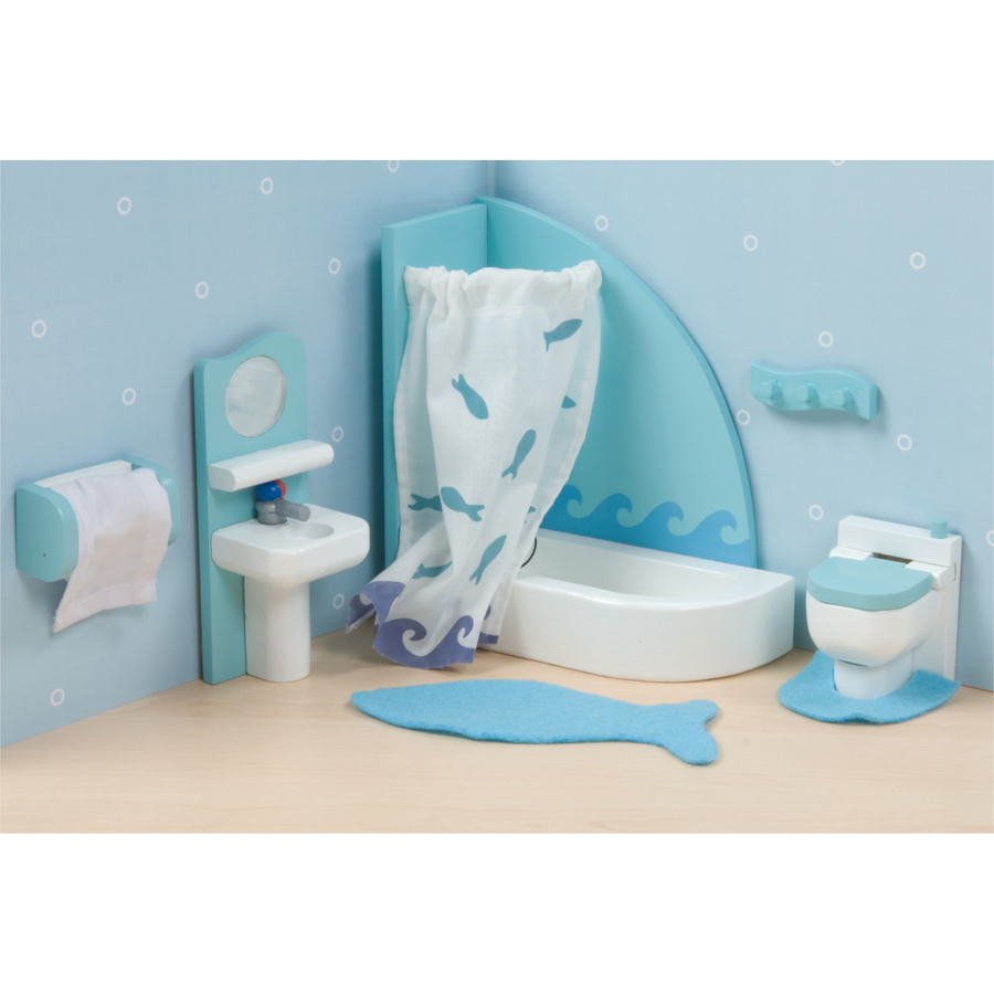 Le Toy Van Sugar Plum Bathroom Wooden Furniture Set