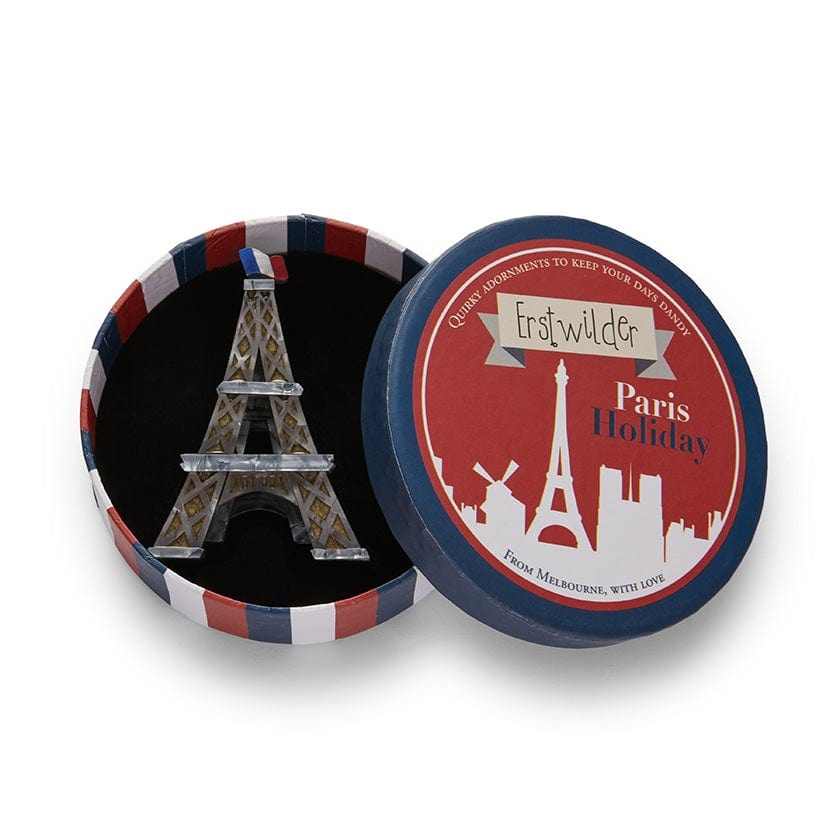 Erstwilder -  Paris Holiday La Dame de Fer Eiffel Tower Brooch