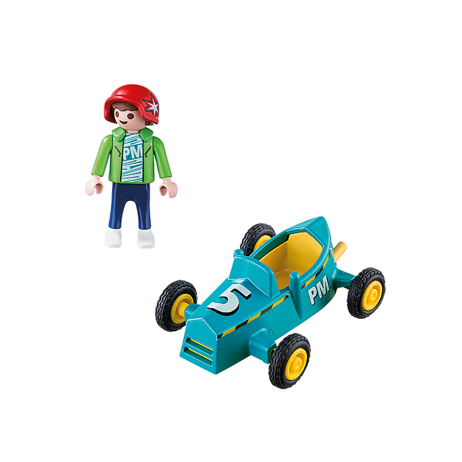 Playmobil - 5382 Boy with Go-Kart Figure