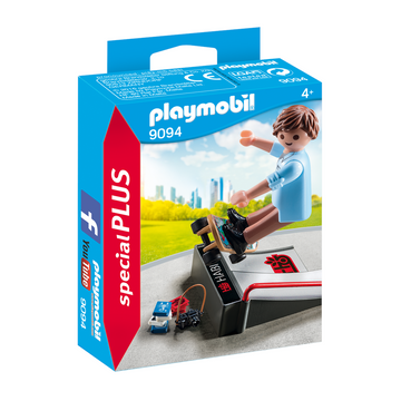 Playmobil - 9094 Skateboarder with Ramp