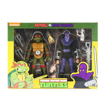 TMNT - Raphael vs Foot Soldier Figure 2pk