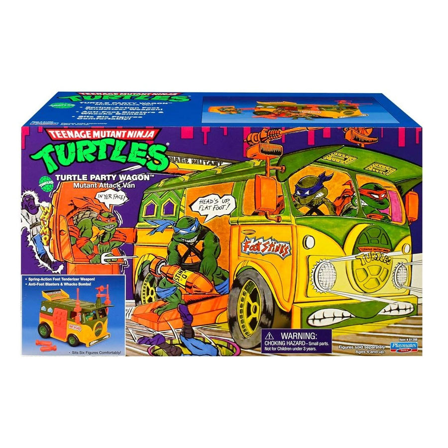 Playmates TMNT - 1988 Retro Turtle Party Wagon Mutant Attack Van