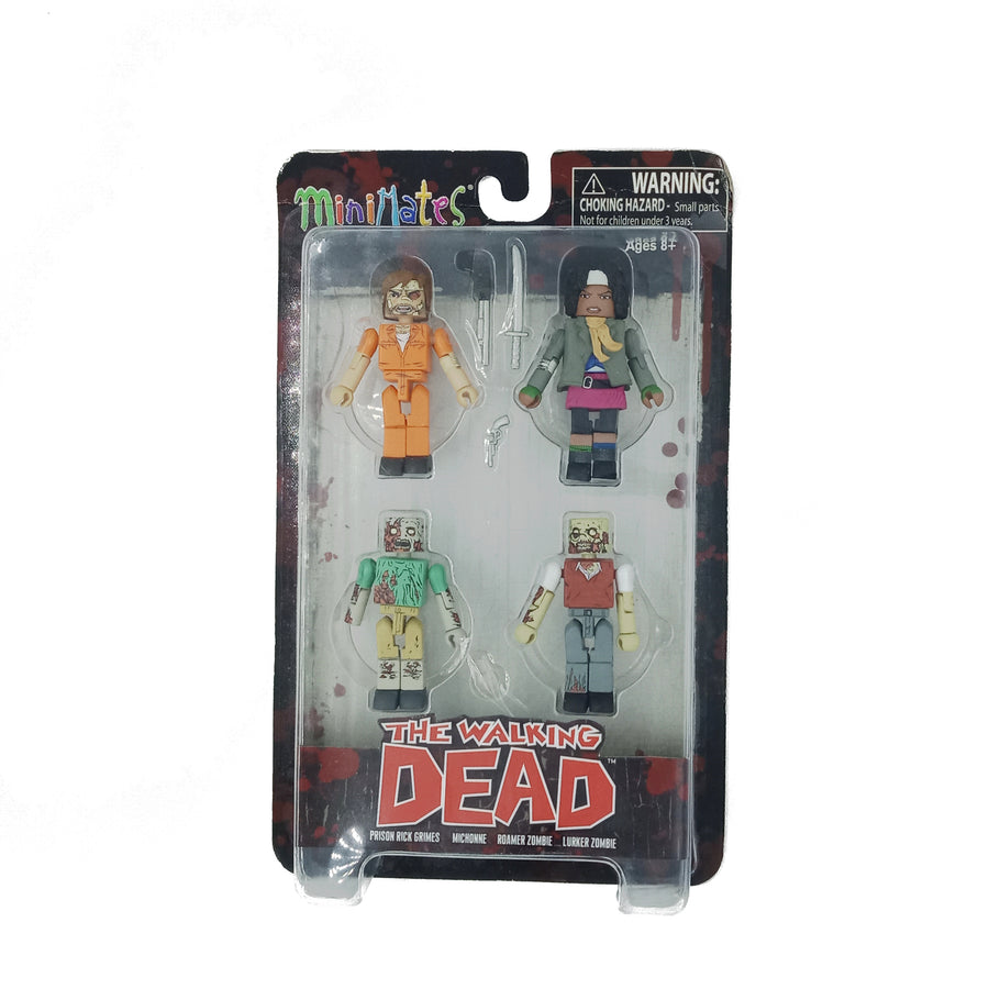 Minimates - The Walking Dead - Rick Grimes, Michonne and Zombies (4pk)