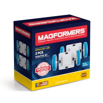Magformers Single Wheel Set 2pc - Blue