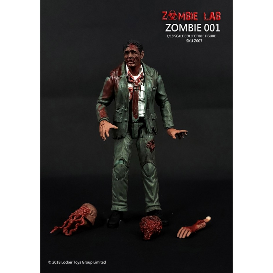 Zombie Lab - 1:18 Scale Action Figure - Zombie 001